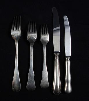 MATBESTICK, 18 delar. Silver, G.A.B och C.G Hallberg.