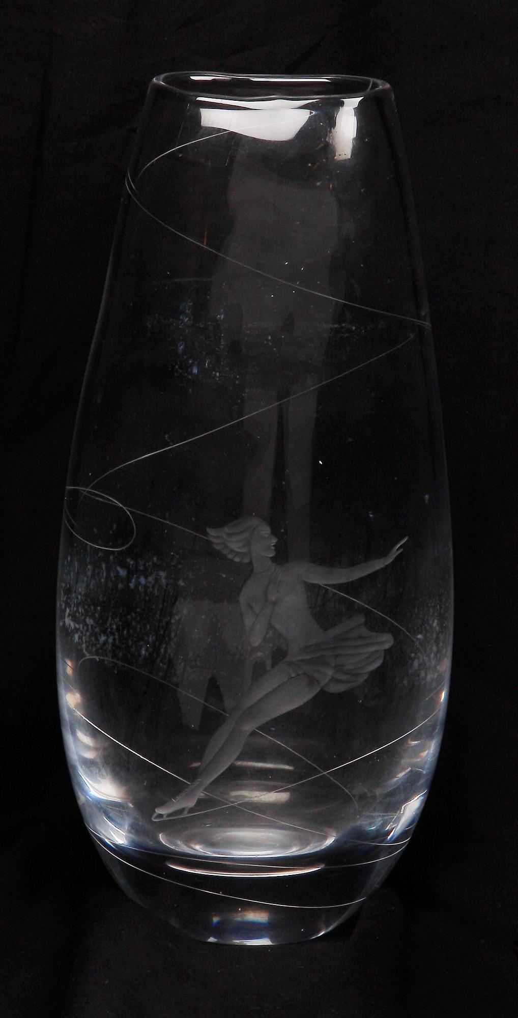 VAS, glas, Vicke Lindstrand Kosta.