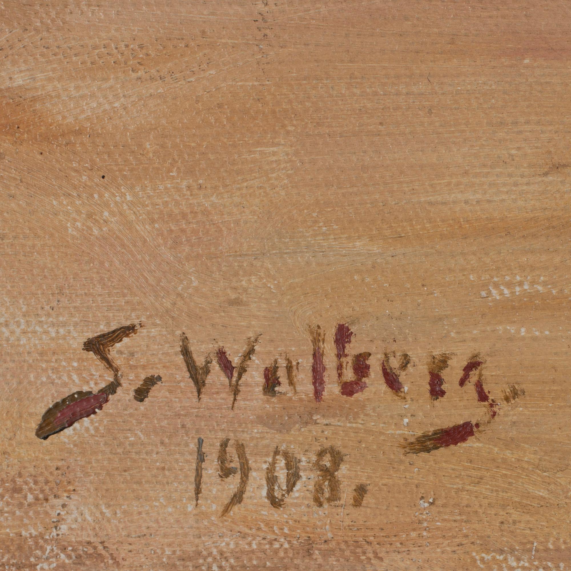 SVEN WALBERG, olja på duk, signerad och daterad S. Walberg 1908.
