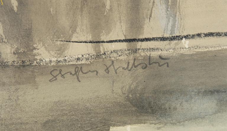 Staffan Hallström, akvarell, signerad.