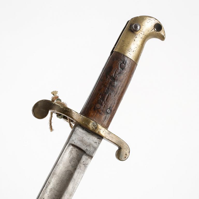 SABELBAJONETTER, 3 st, för flottan m/1867, Eskilstuna Jermanufaktur, Sverige.