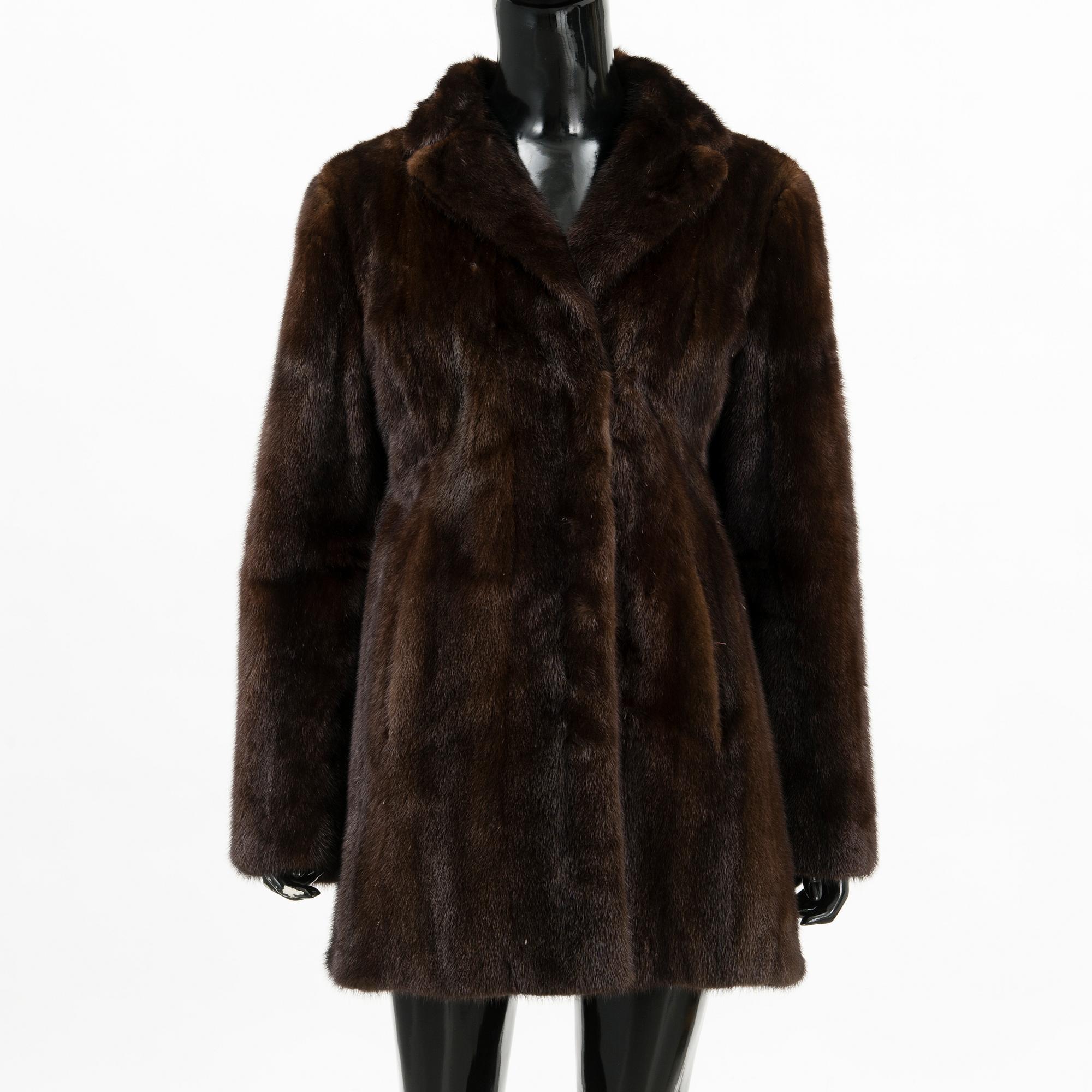 A SAGA MINK FUR COAT.