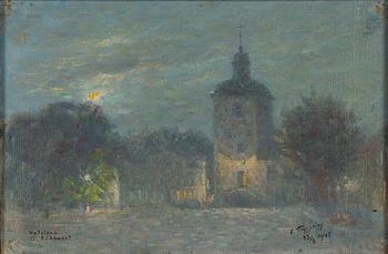 Erik Tryggelin, oil on canvas/panel, signed and dated 1945.