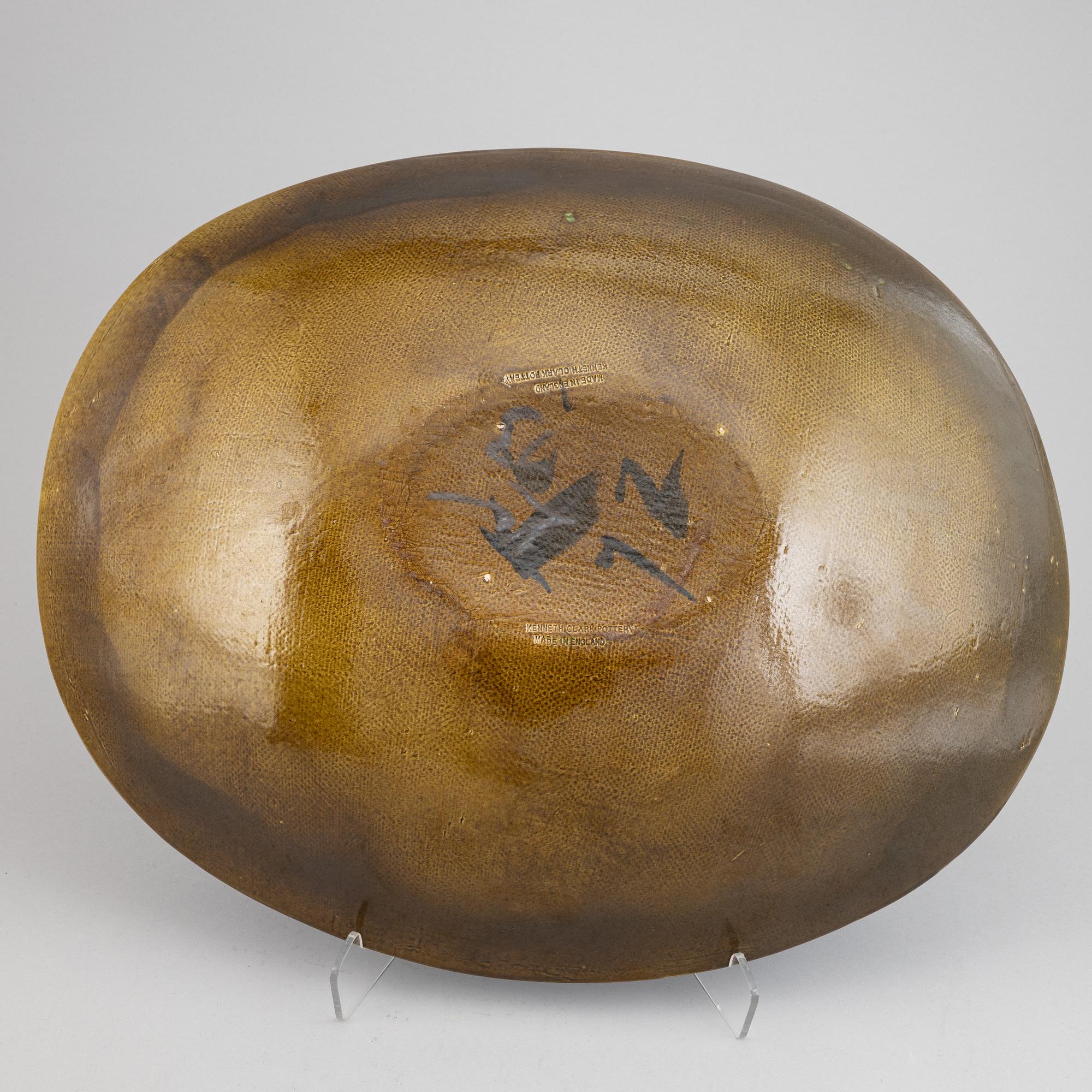 Kenneth Clark, skål, Kenneth Clark Pottery, England.