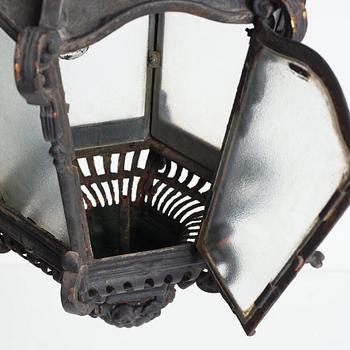 A pair of lanterns, circa 1900, from the Sagerska building, Hamngatan 14, Stockholm.