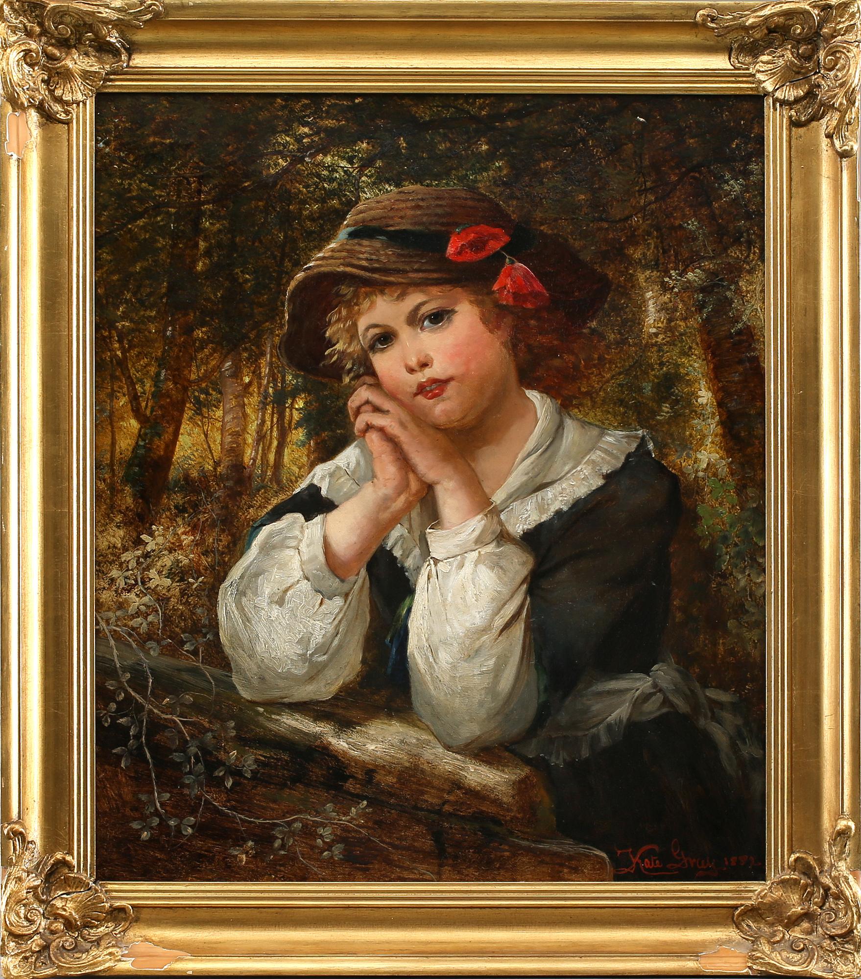 KATE GRAY, olja på duk, signerad och daterat 1882.