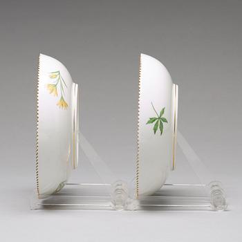 A pair of Royal Copenhagen 'Flora Danica' bowls, Denmark, 20th Century.