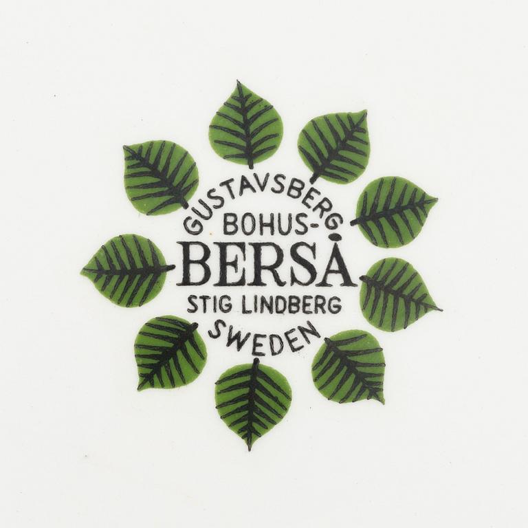 Stig Lindberg, servis, 50 delar, flintgods, "Berså", Gustavsberg, 1900-talets senare del.