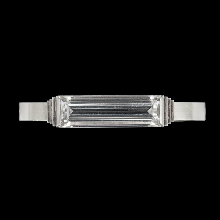 WIWEN NILSSON, armring, Lund 1946, sterling med bergkristall.