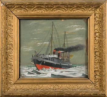 A. KLER, "Murtaja", gouache, signed A. Kler 96, Russia.