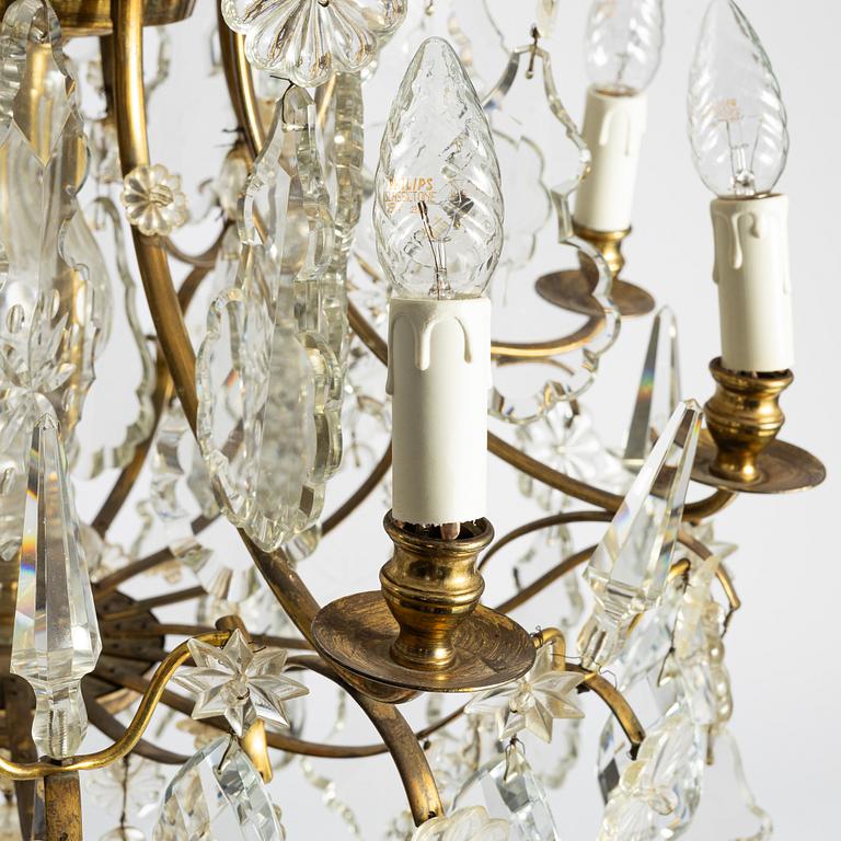 Chandelier, Baroque style, 20th century.