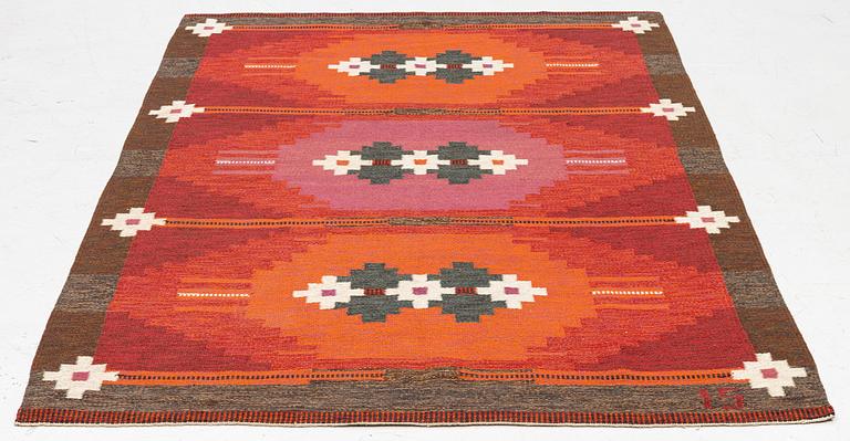 Ingegerd Silow, Rug, “Örbyhus” rölakan, approx. 243 x 156 cm, signed IS.