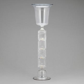 SKULPTUR, glas, Björn Stern, signerad, daterad -90.