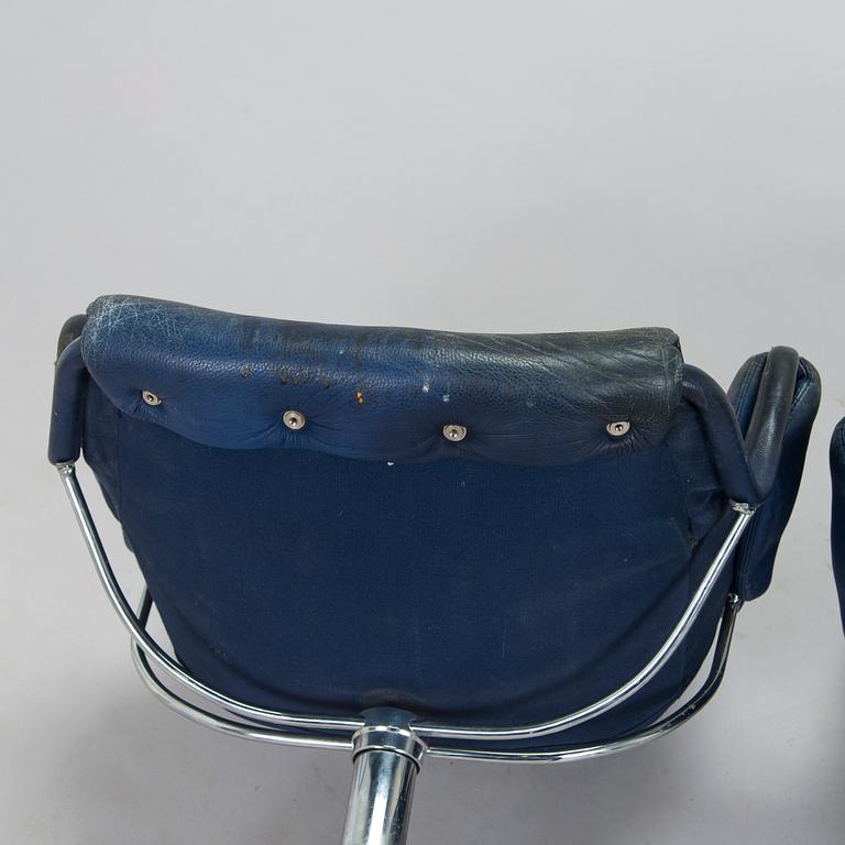 Bruno Mathsson, a pair of 'Jetson' armchairs, Dux, second half of the 20th century.