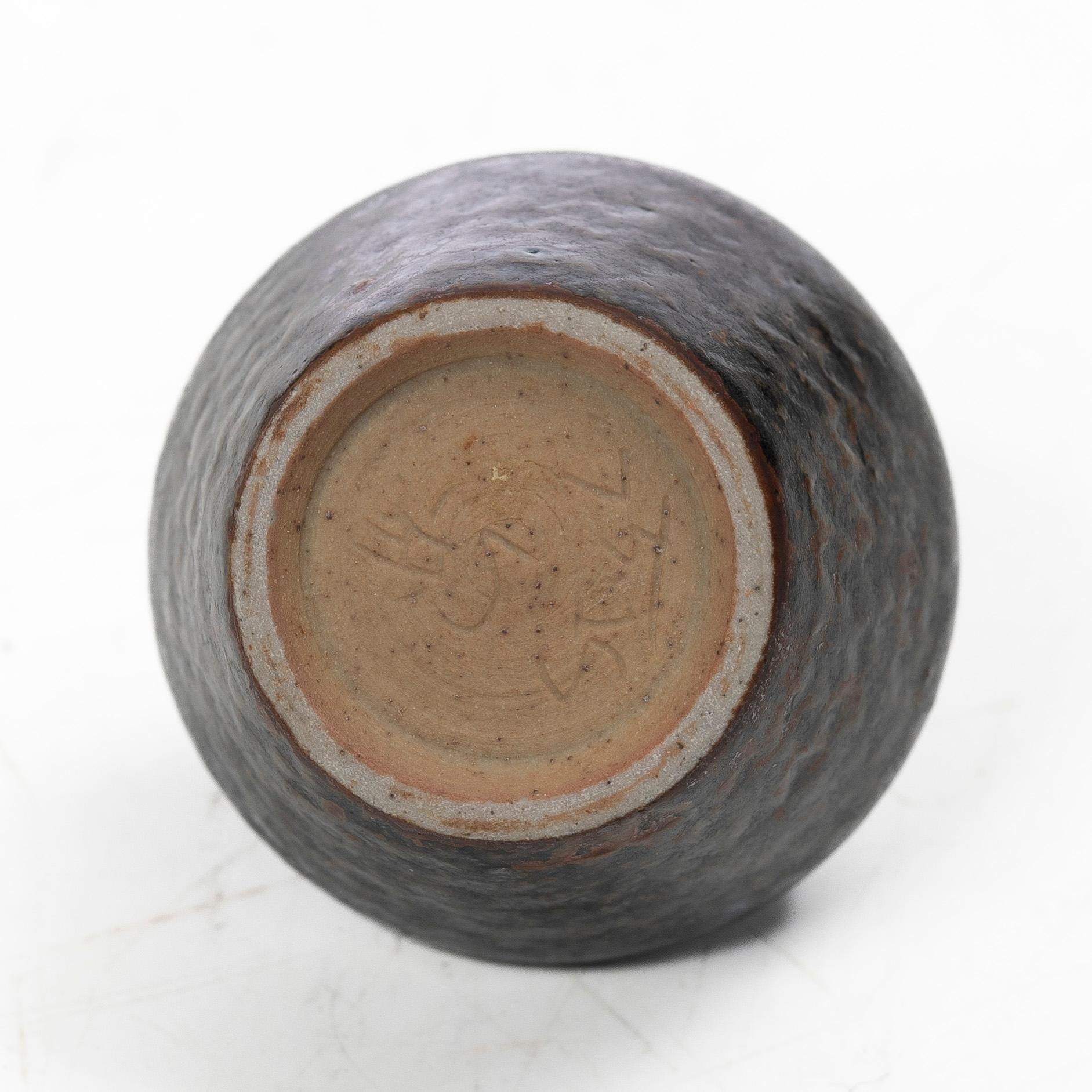 Stig Lindberg, Gunnar Nylund & Berndt Friberg, six stoneware minitures, Gustavsbergs STudio and Rörstrand, Sweden.