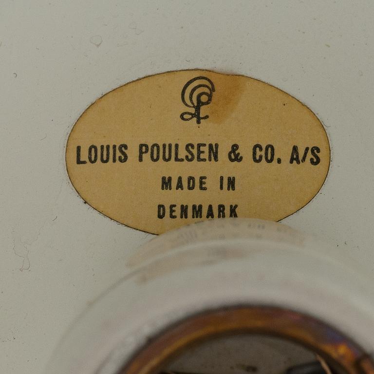 Verner Panton, taklampor, ett par, "Topan" modell VP6, Louis Poulsen, Danmark, 1950-60-tal.