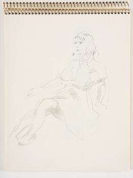 Lotte Laserstein, Sketchbook with approximately 42 drawings, of which 1 is signed.