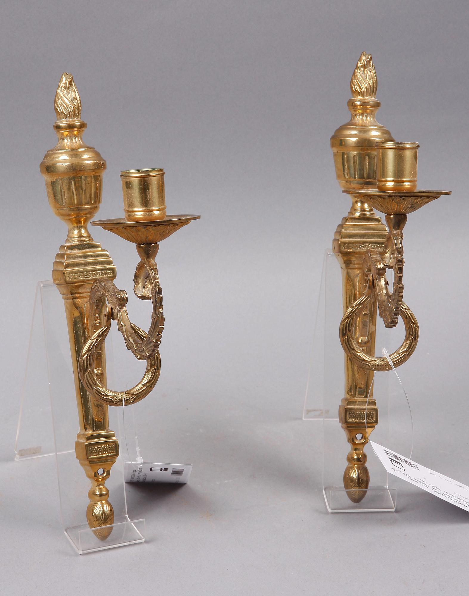 VÄGGAPPLIQUER, ett par, mässing, "Törne", ur IKEA:s 1700-talskollektion, 1990-tal.