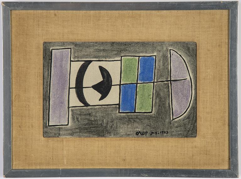 Bengt Orup, oil on canvas, signed and dated juni 1947.