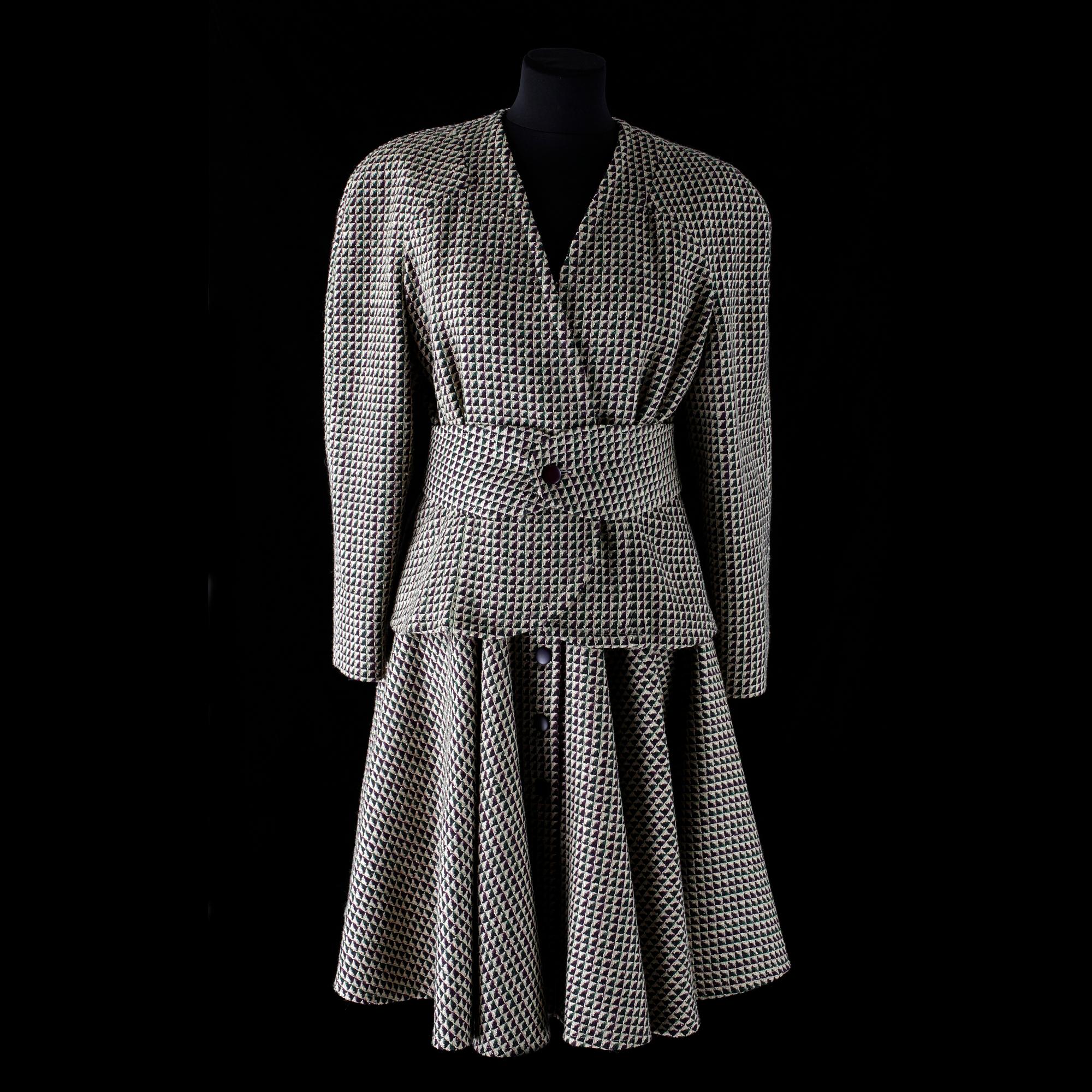 LANVIN, dräkt, 1980-tal.