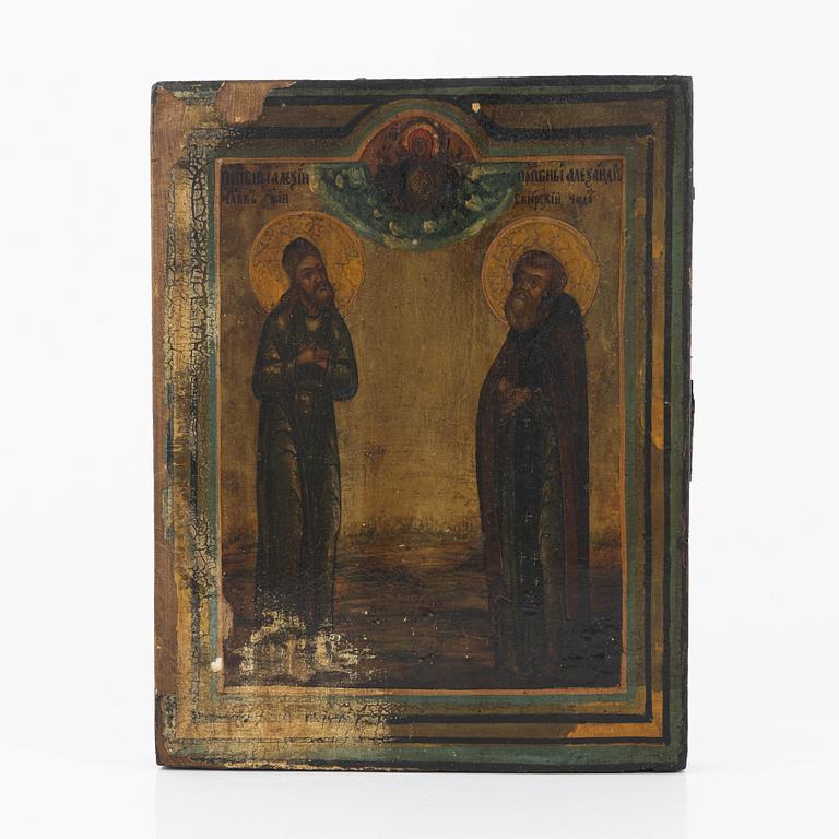 Ikon, Ryssland, 1800-tal, tempera på pannå.