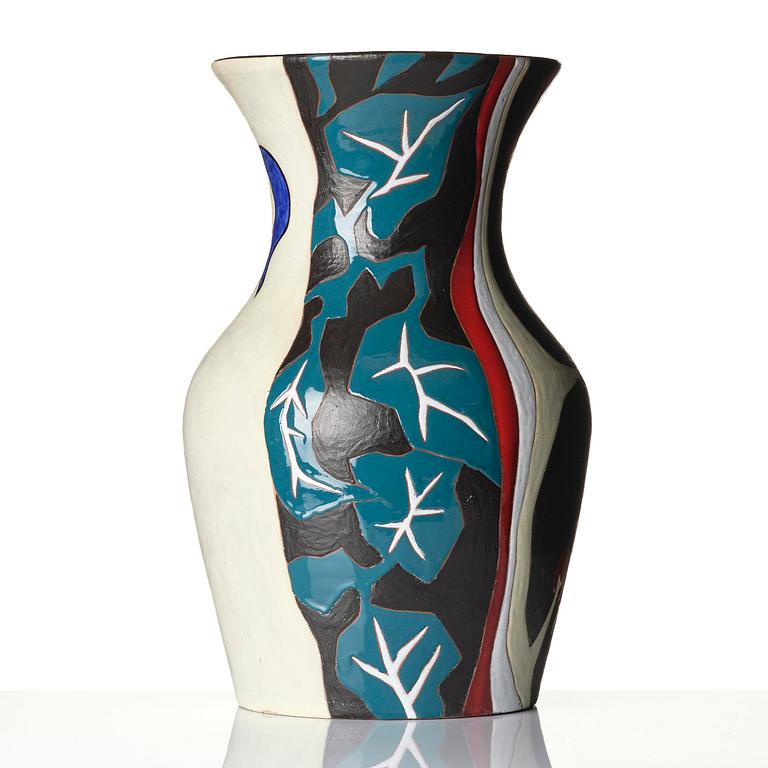 Jean Lurçat, golvvas, glaserat och bemålat lergods, ed. 10/25, Sant Vicens, Perpignan, Frankrike ca 1950.