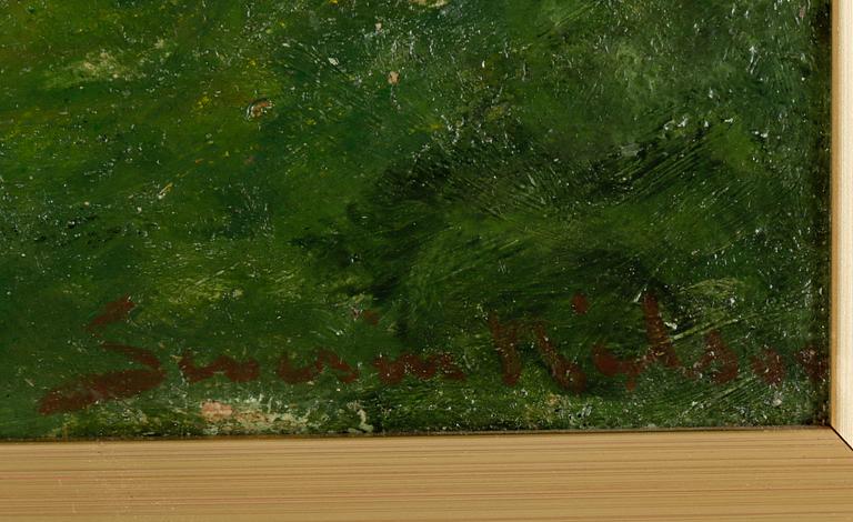 SEVERIN NILSON, olja på pannå, signerad.