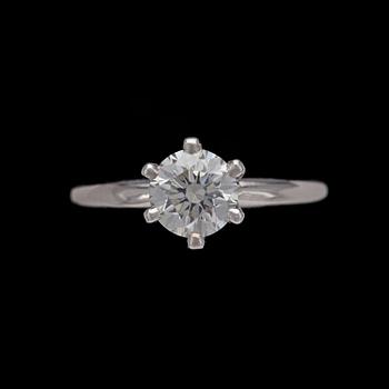 1069. A brilliant cut diamond ring, 1.20 cts.