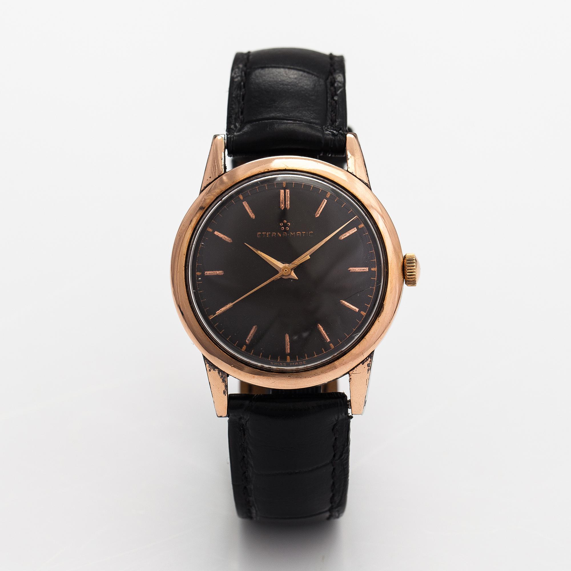 Eterna matic, wristwatch, 34 mm.