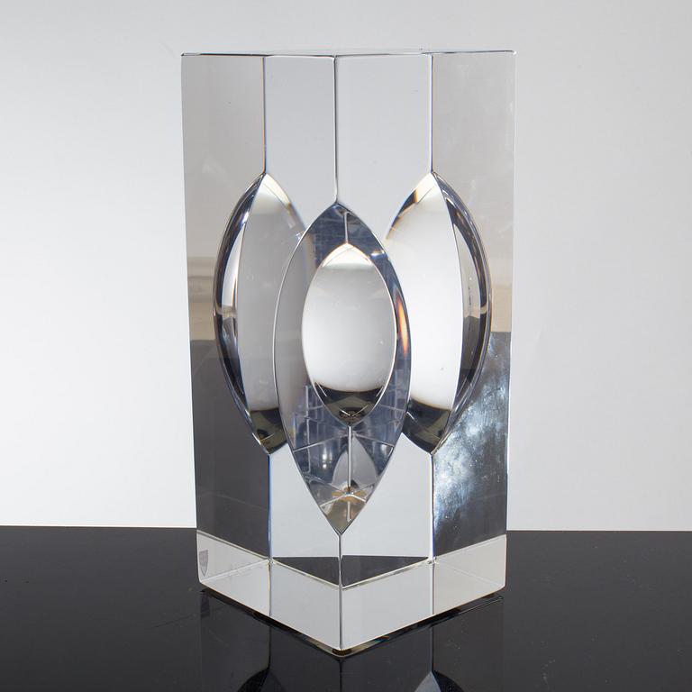 A glass sculpture by Sven Palmqvist, Orrefors.