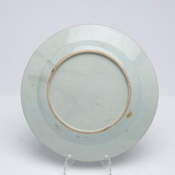 Tallrikar, 5 st, porslin, Kina, Qianlong (1736-95).