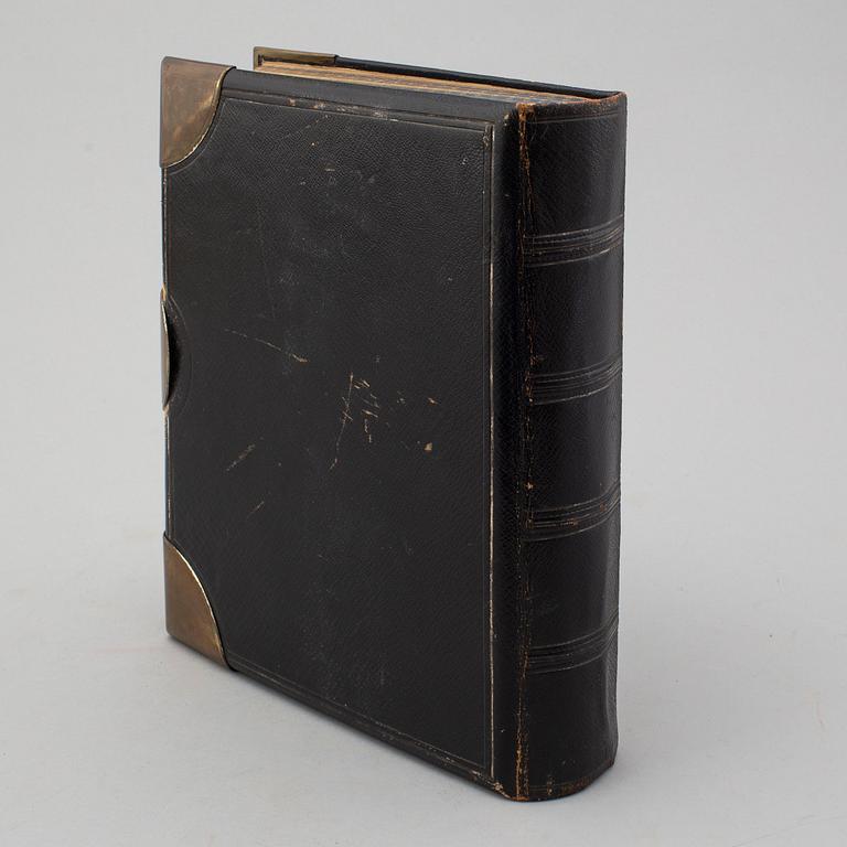 A PHOTO ALBUM, ca 150 photos, secod half of the 19th century.