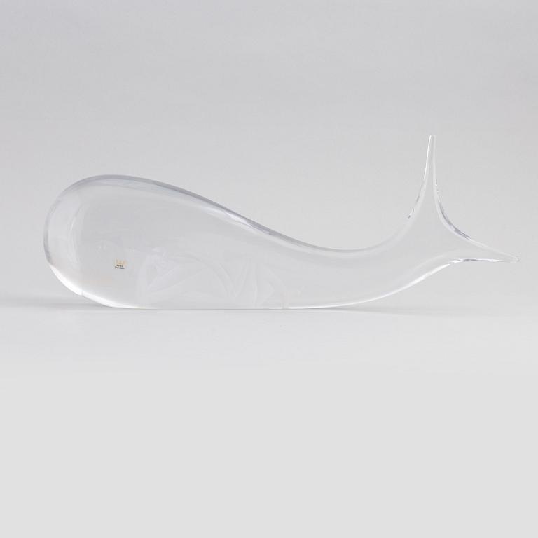 Vicke Lindstrand, a signed glass sculpture from Kosta.