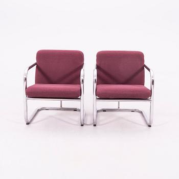 Börge Lindau & Bo Lindenkrantz, a pair of "S70-4" armchairs, Lammhults 1968.