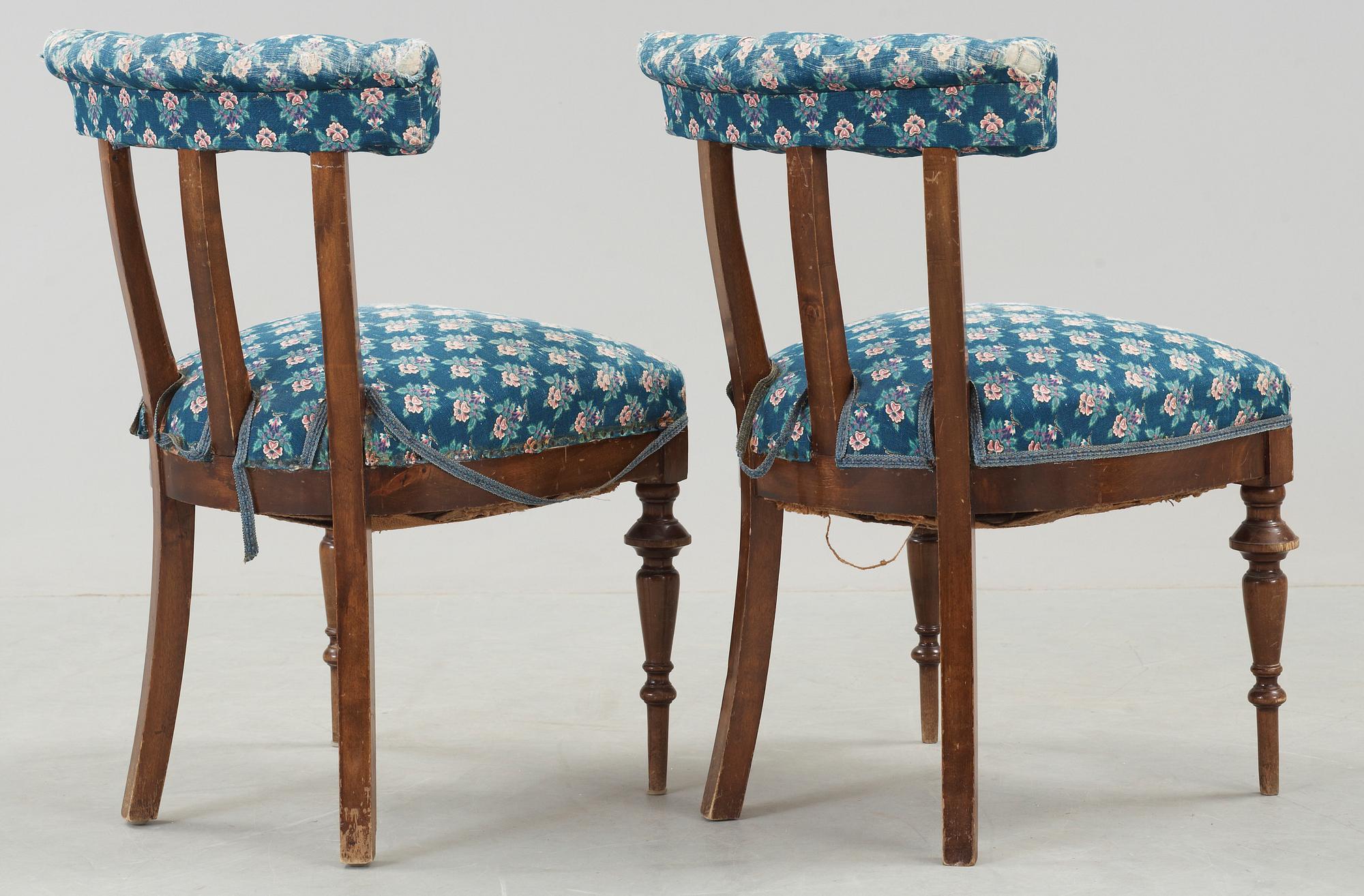 STOLAR, ett par, Karl Johan, omkring 1800-talets mitt.