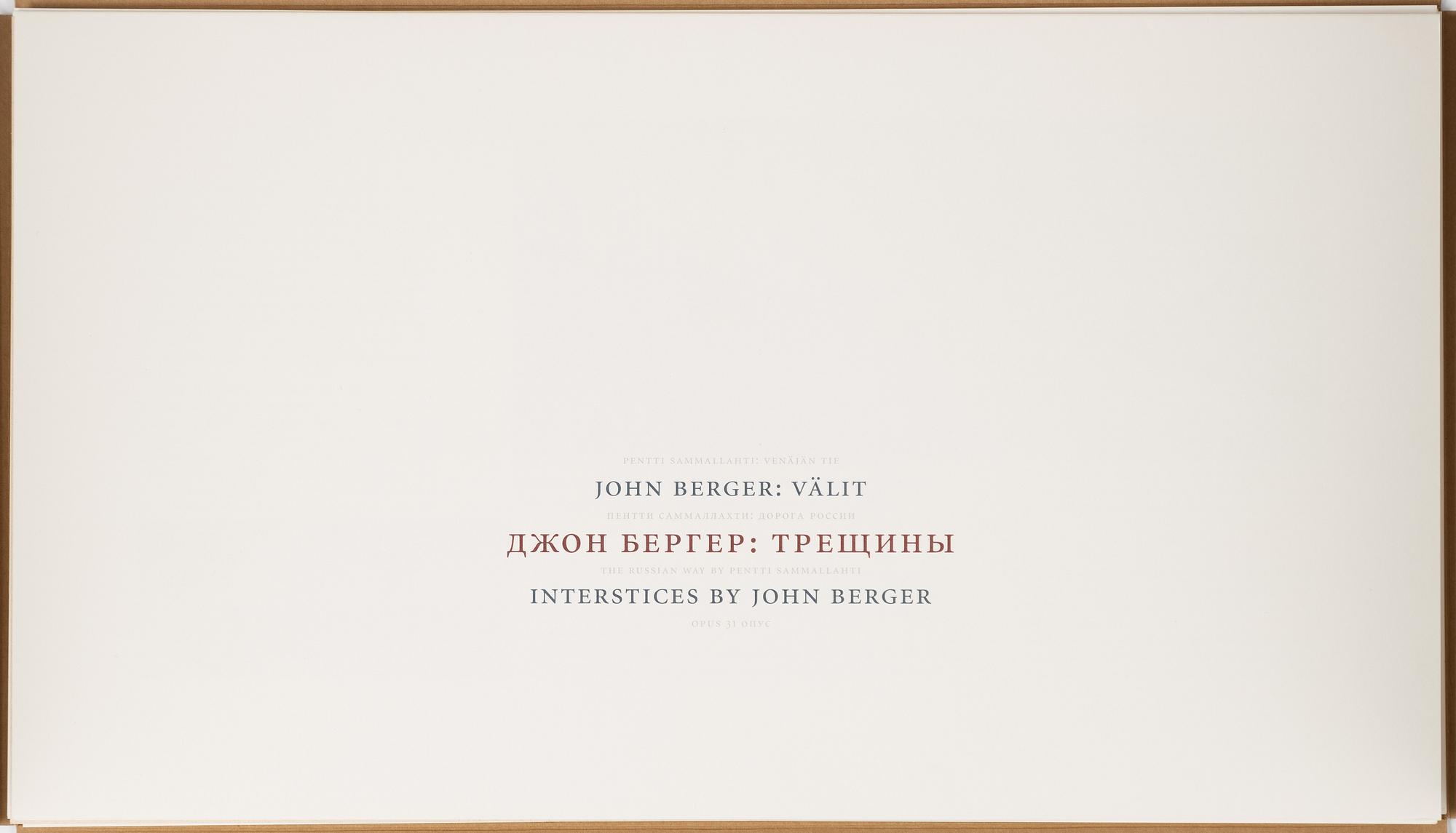 Pentti Sammallahti, "The Russian Way".