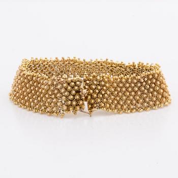 BRACELET 14K gold, 38,3 g, approx 18 x 2 cm.