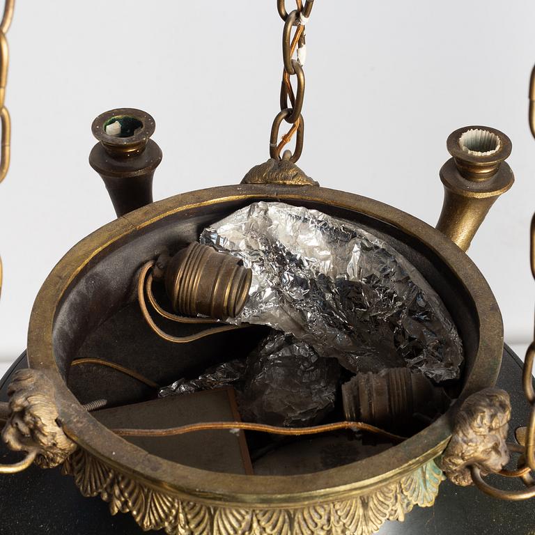 An Empire style chandelier, early 20th Century.
