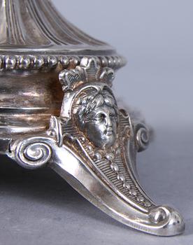 SKÅL PÅ FOT, silver, Jan Biedgunowski Warszawa (1852-65). Silverstämplar Ryssland. ca 650 g.