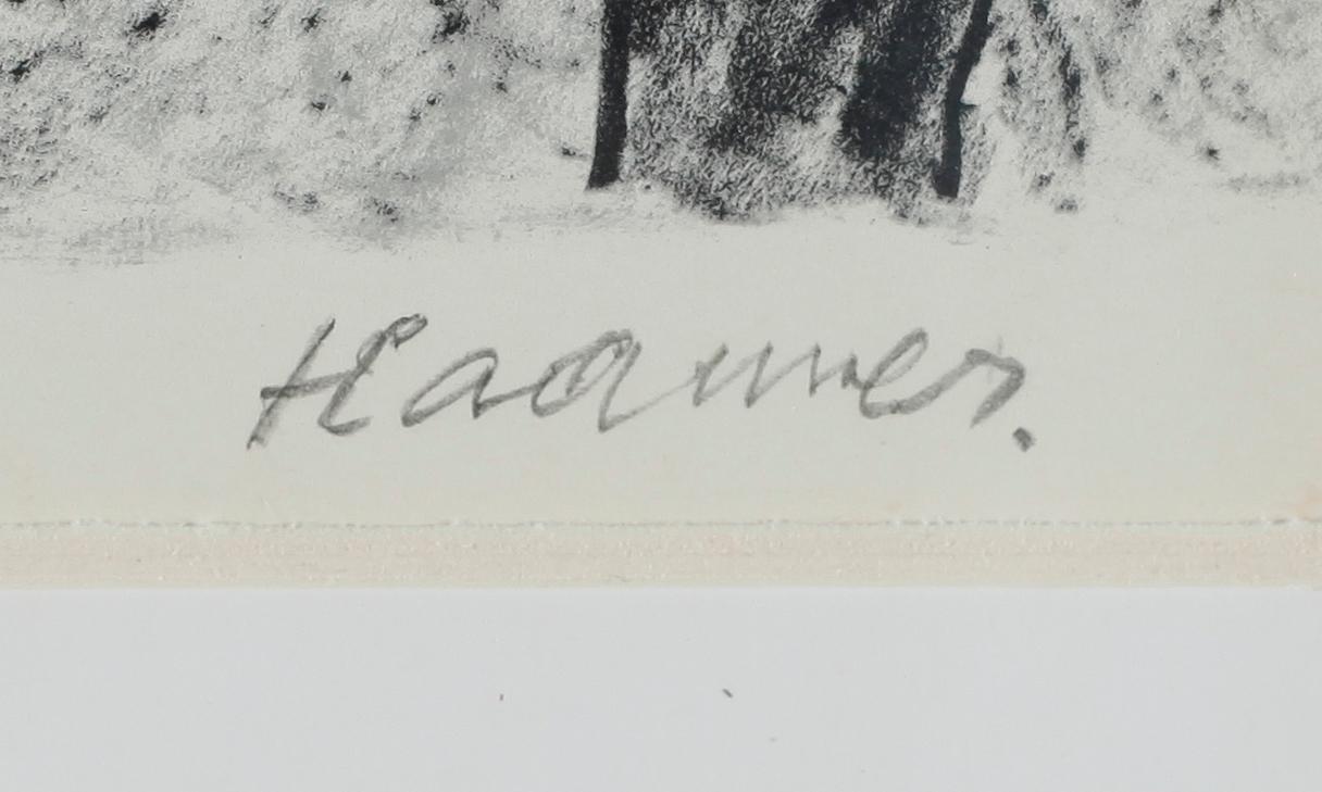 ERIK HAAMER, litografi, signerad 5/200.