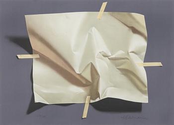 Yrjö Edelmann, Komposition föreställande papper och tejp.