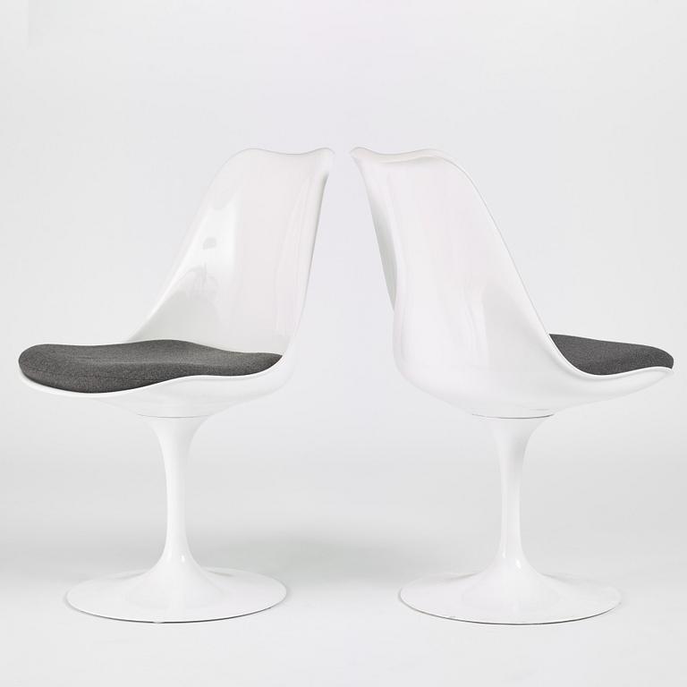 Eero Saarinen, stolar, åtta stycken, "Tulip", Knoll International, 1960-70-tal.