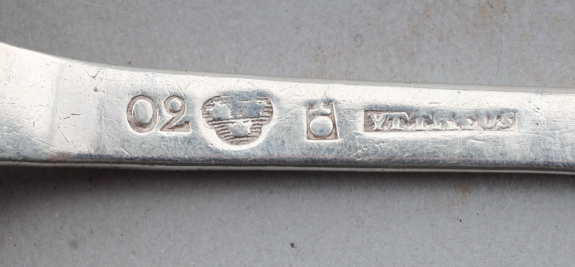 MATSKEDAR, 3 st, silver, Olof Yttraeus, Uppsala 1796. Vikt ca 145 g.
