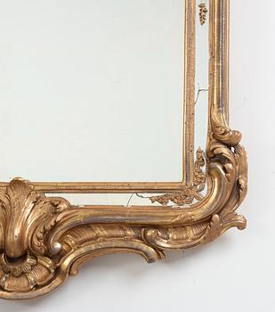 A Swedish Rococo 1760's mirror century mirror.