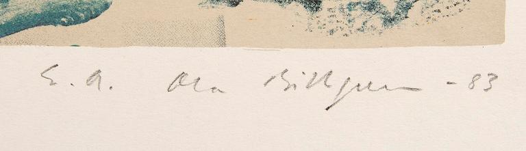 Ola Billgren, color lithograph, signed -83 EA.