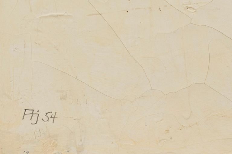 ALBERT JOHANSSON, oil on panel signed and dated 1954.