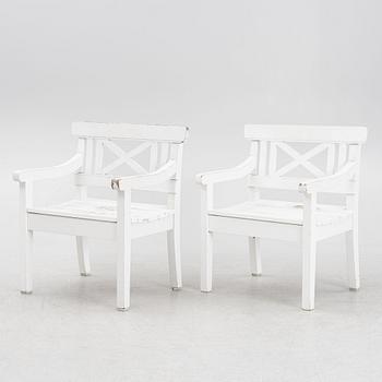 Garden chairs, a pair, Trip Trap, Denmark.