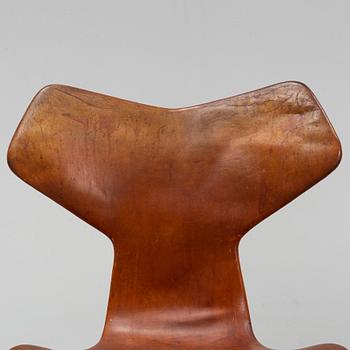 Arne Jacobsen, stolar, 6 st, "Grand Prix"  Fritz Hansen, Danmark 1950-60-tal.