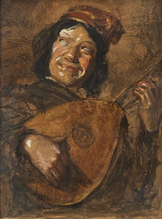 Ernst Josephson, "Narren" (Sketch copy after the oil painting by Judith Leyster in the Rijksmuseum in Amsterdam).