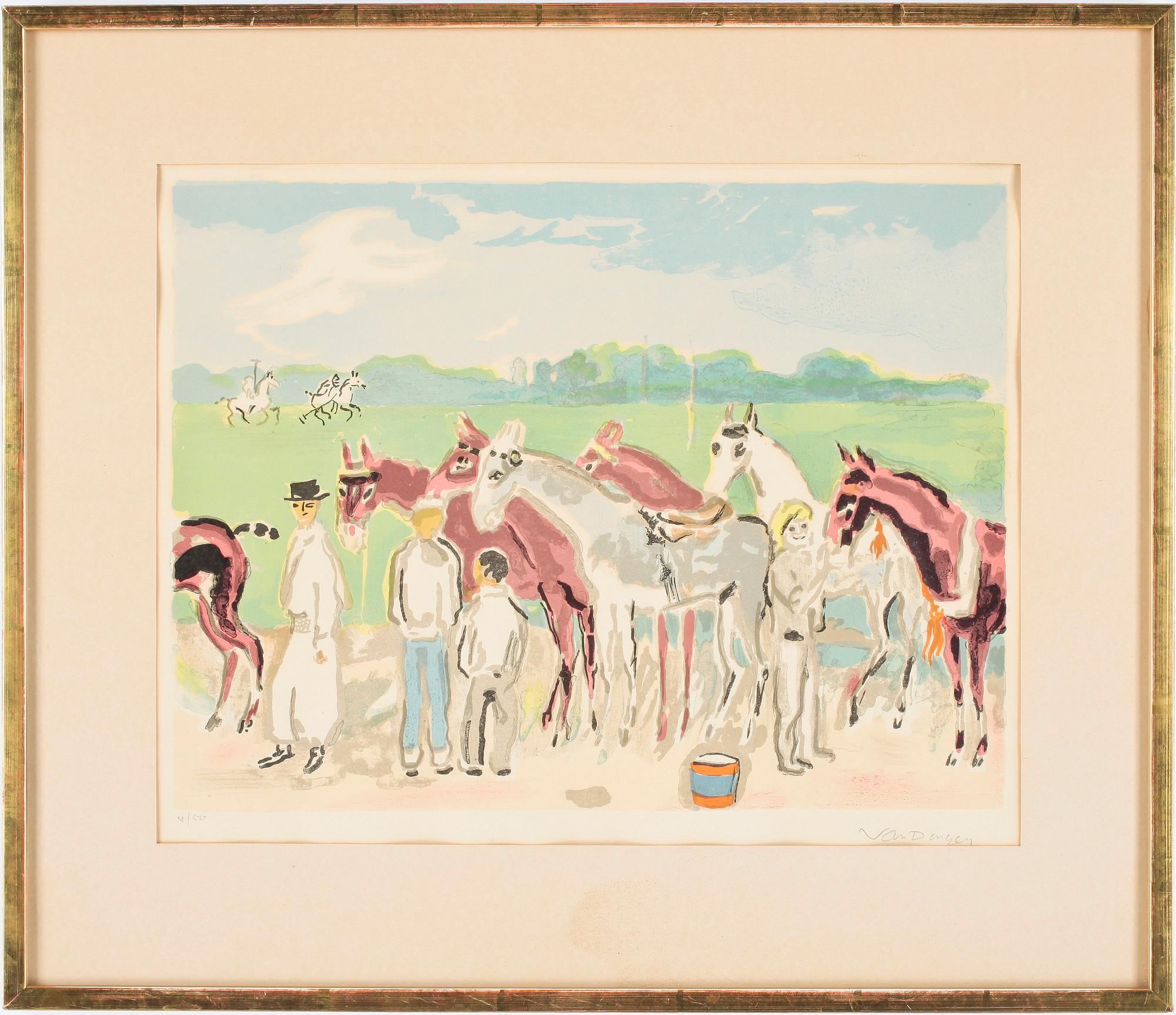 KEES VAN DONGEN, efter, färglitografi, 1957, signerad och numrerad 4/50.